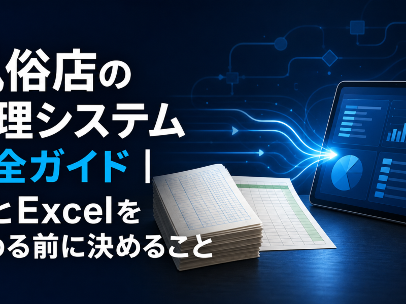 紙とExcelから一元管理へ移行する風俗店の管理システム完全ガイド