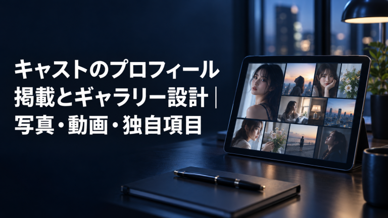 キャストのプロフィール掲載とギャラリー設計｜写真・動画・独自項目